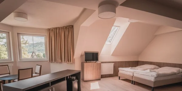 Čtyřlůžkový pokoj Superior – Wellness Penzion Smerdžonka (50 m²)