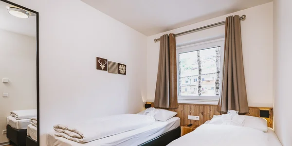 Pokoj Suite se dvěma ložnicemi (58 m²)