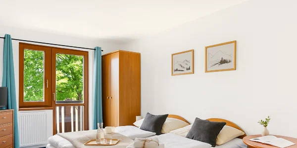 Deluxe Double Rejvíz 1 (balkon, výhled na hory)
