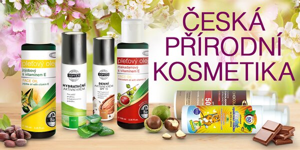 Rozmazlování s českou přírodní kosmetikou Topvet
