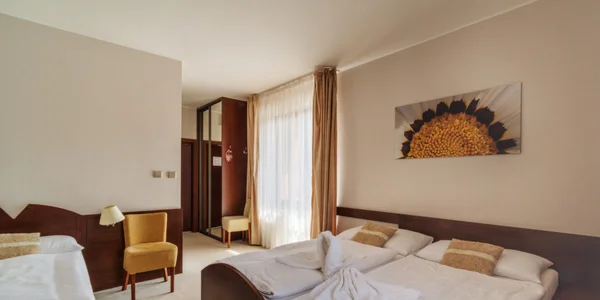 Trojlôžková izba s balkónom (bezbariérová) (24 m²)