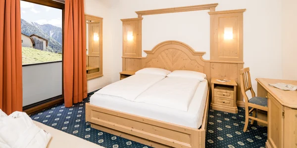 Dvojlôžková izba s balkónom Jaufental (25 m²)