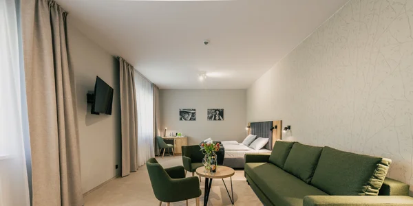 Dvoulůžkový pokoj Superior s rozkládací pohovkou (46 m²)