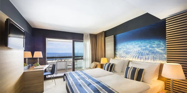 Dvoulůžkový pokoj Superior s balkonem a výhledem na moře (20 m²)