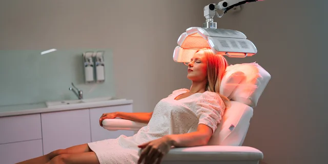 Neinvazívna LED terapia tváre pre regeneráciu aj akné