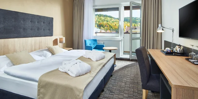 Oddych a relax v Mariánskych Lázňach: wellness, procedúry a raňajky alebo polpenzia