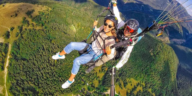 Tandemový paragliding s kvalitnými fotografiami