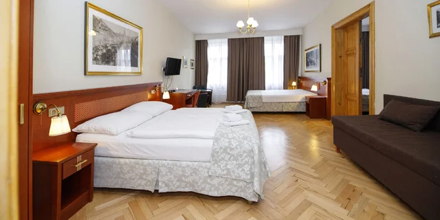 Pobyt priamo na Václavskom námestí s raňajkami pre 2–4 osoby