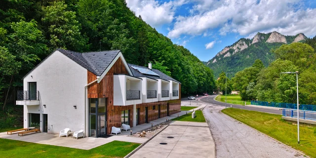 Novovybudovaný apartmánový dom Lietajúci Cyprián v Pieninách