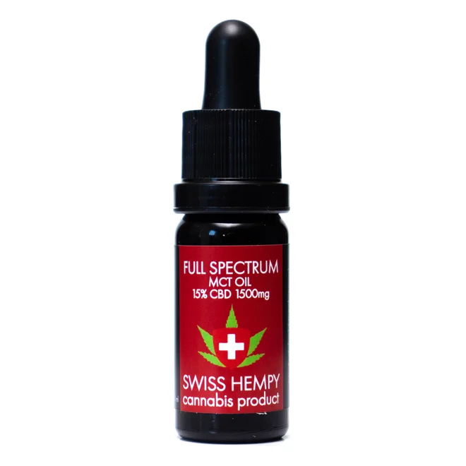 15% CBD olej Swisshempy - full spectrum (10 ml)