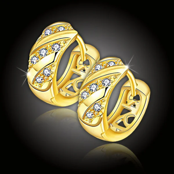 Pozlacené náušnice La Diamantina Livia Gold
