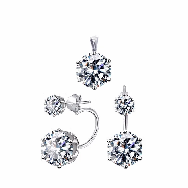 Sada náušnic a přívěsku s krystaly Swarovski Elements - Duo Set
