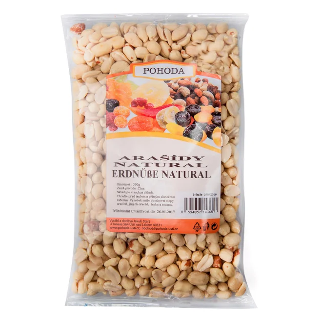 Arašídy natural, 500 g