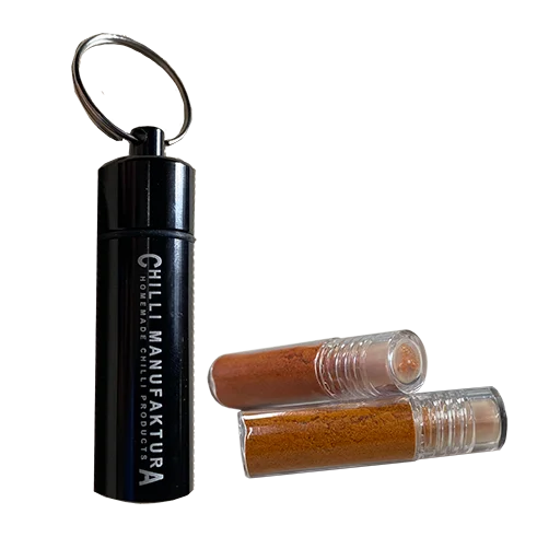 Kľúčenka Chilli Go s mletým sušeným chilli Carolina reaper / Dragons Breath