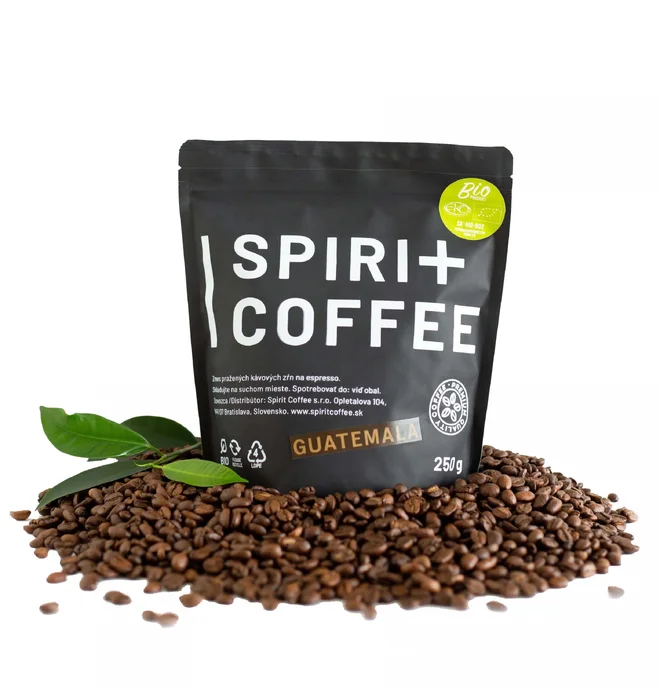 BIO Zrnková káva Spirit Coffee "Guatemala SHB San Marcos Organic"