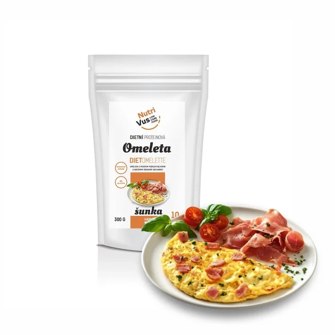 Proteinová omeleta - šunka