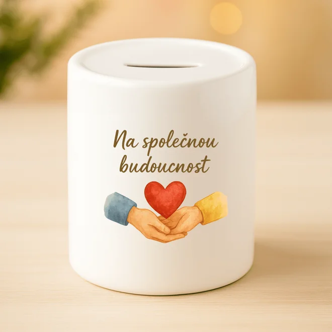 Keramická pokladnička - Na společnou budoucnost