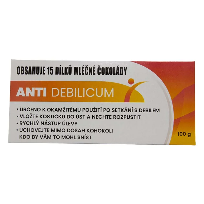 100 g Mliečna čokoláda „Anti debilicum“