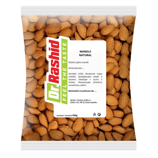 Mandle natural, 500 g