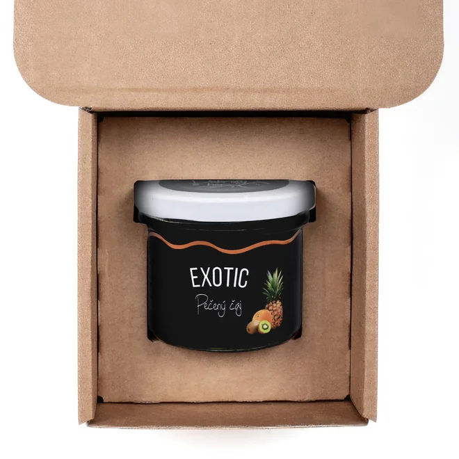 125 g Pečený čaj českej výroby (exotic zmes: ananás, kiwi, pomaranč, mango)