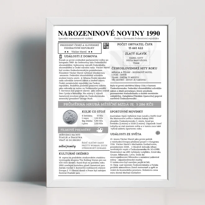 Narozeninové noviny 1990