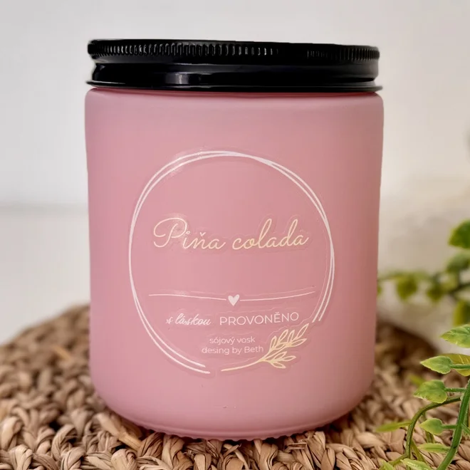 Piña colada - sójová svíčka, 250 ml