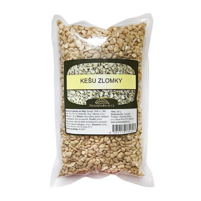 Kešu ořechy zlomky malé LSP, 500 g