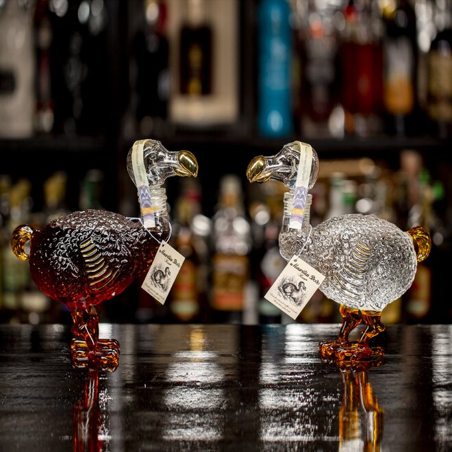 Mauritius Dodo Clear + Dodo Dark Hand Made Bottles