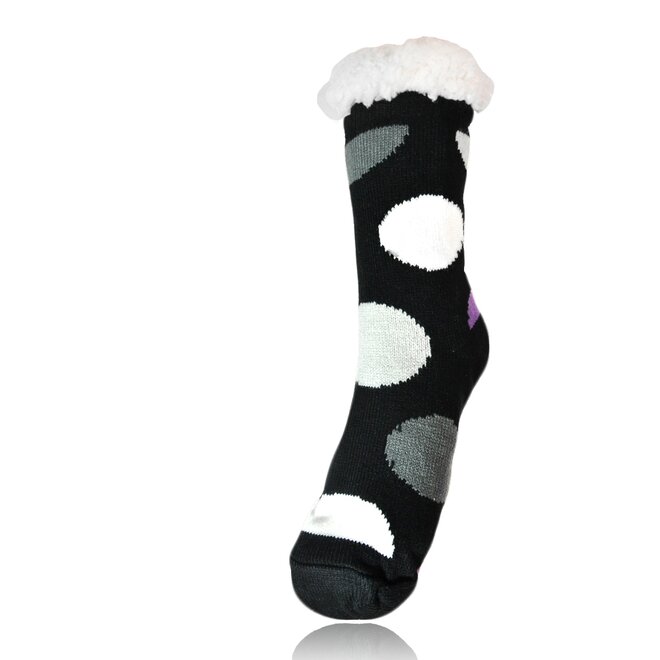 Dámské teplé ponožky, kolečka