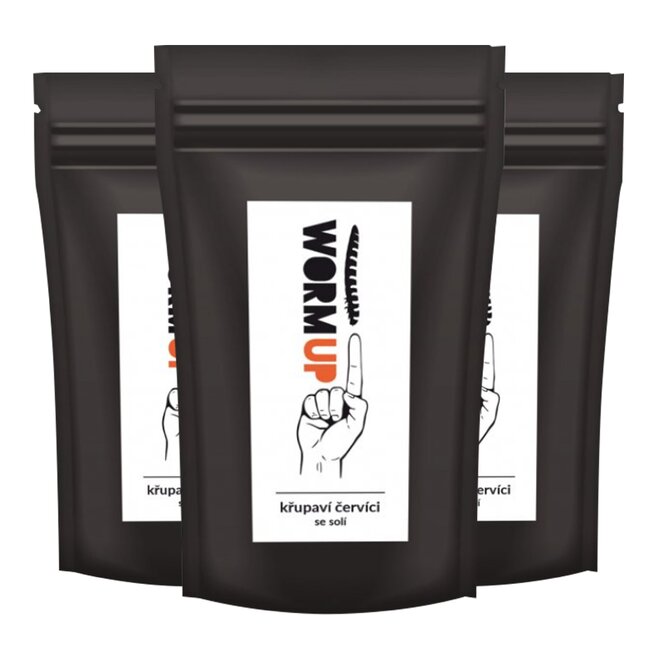 3x křupaví červíci se solí (à 20 g)