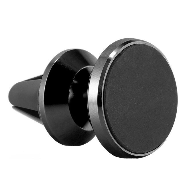 Otočný magnetický držák na mobil do mřížky ventilátoru černý