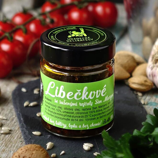 Libečkové pesto se sušenými rajčaty San Marzano, 100 g