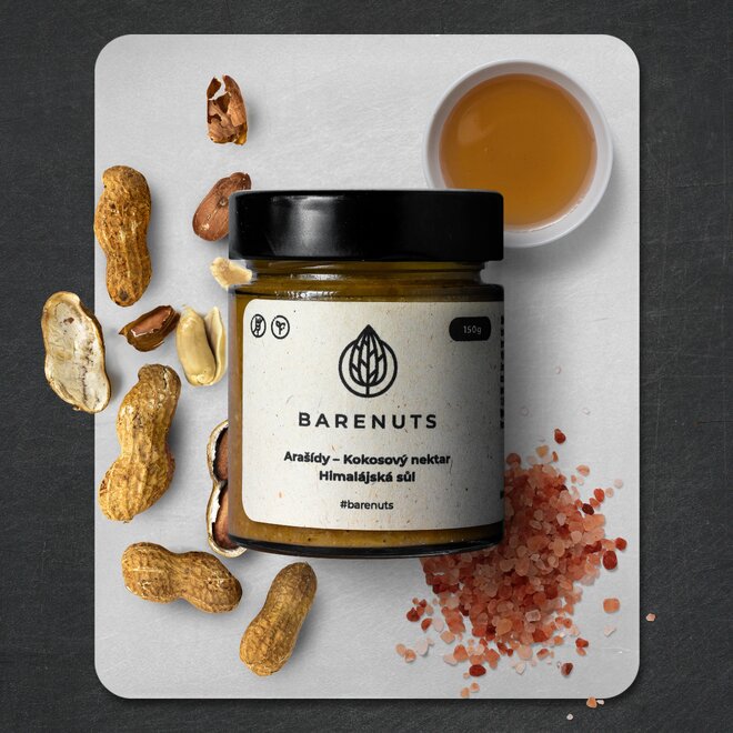 Slaný karamel (arašídy, kokosový nektar a himalájská sůl), 150 g