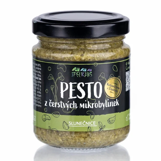 Pesto z čerstvých mikrobylinek - Slunečnice, 100 g