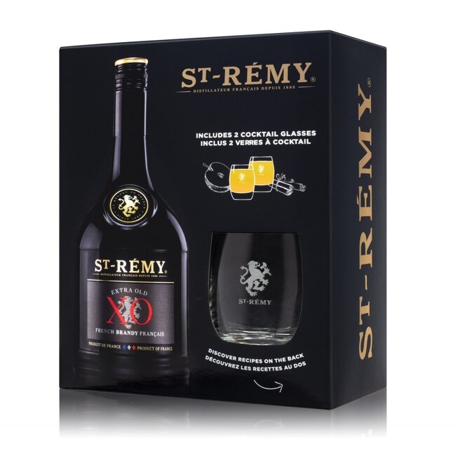 St-Rémy XO (700 ml) v dárkovém balení se 2 skleničkami