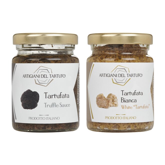 Lanýžová pasta z černého lanýže + Lanýžová pasta z bílého lanýže , 2× 90 g