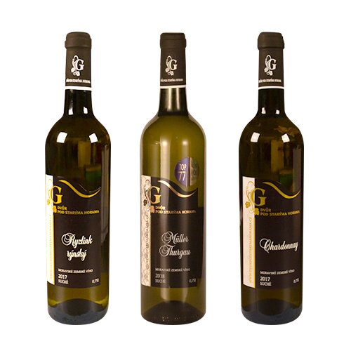 Müller Thurgau, Ryzlink Rýnský, Chardonnay