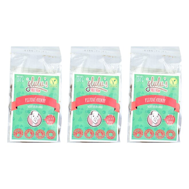 3× Pizzové krekry (á 100 g)