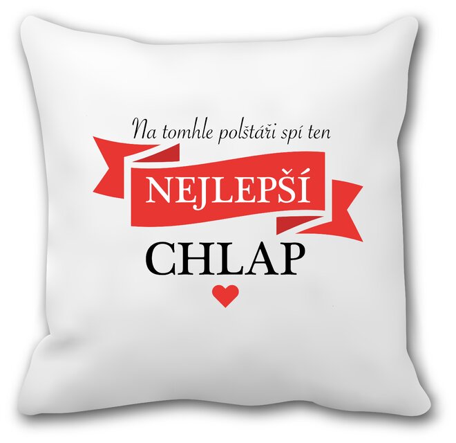 Zamilovaný polštář "Nej chlap"