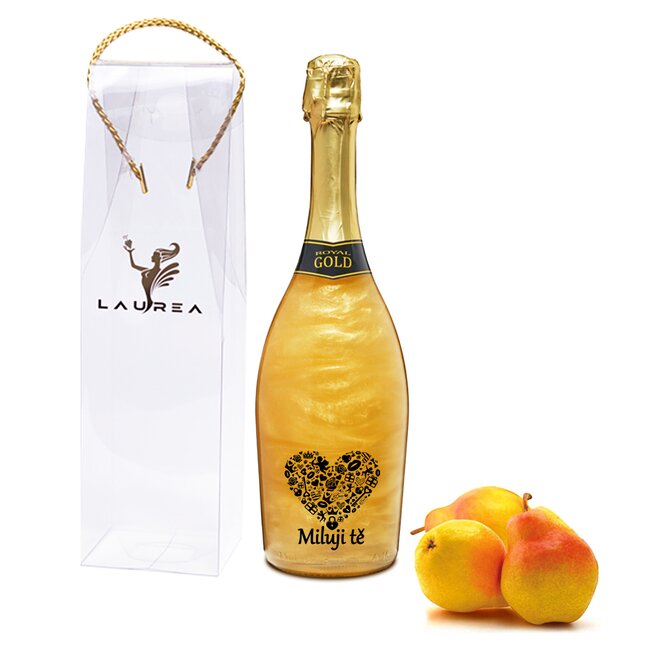 Royal Gold - etiketa "Miluji tě" + dárková taška