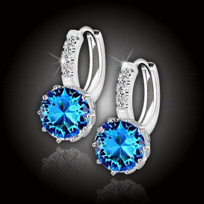Náušnice Brillance Comtessa – Lake Blue