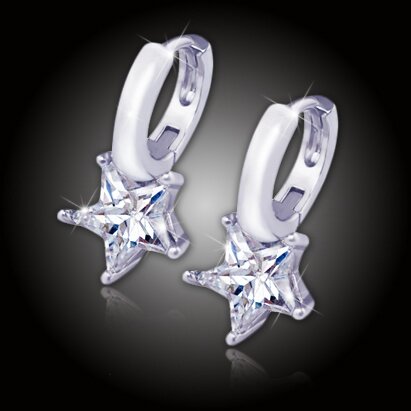 Náušnice Brillance Crystal Star