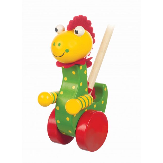Chodící dinosaurus na tyčce
