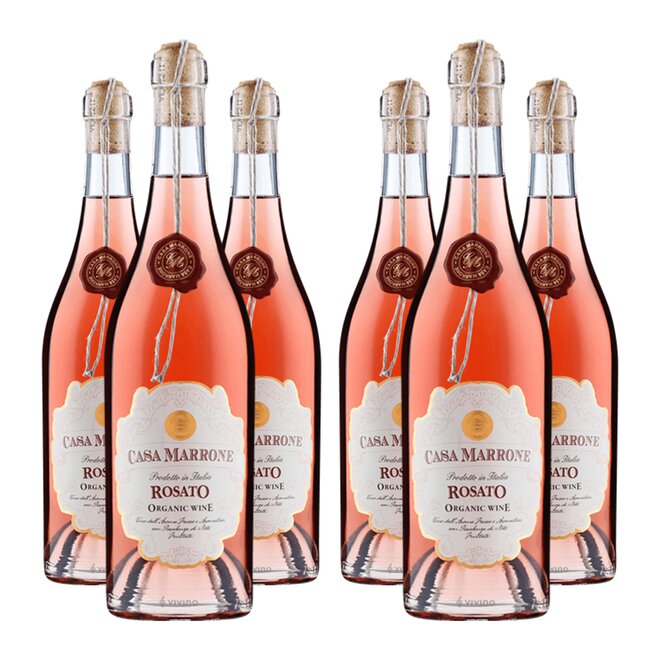 Set 6 lahví Casa Marrone BIO Rosato