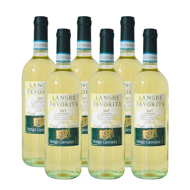 Set 6 láhví bílého vína Langhe D.O.C. Favorita