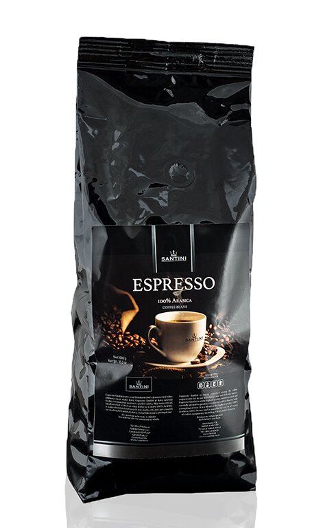 250 g zrnkové kávy Santini Espresso