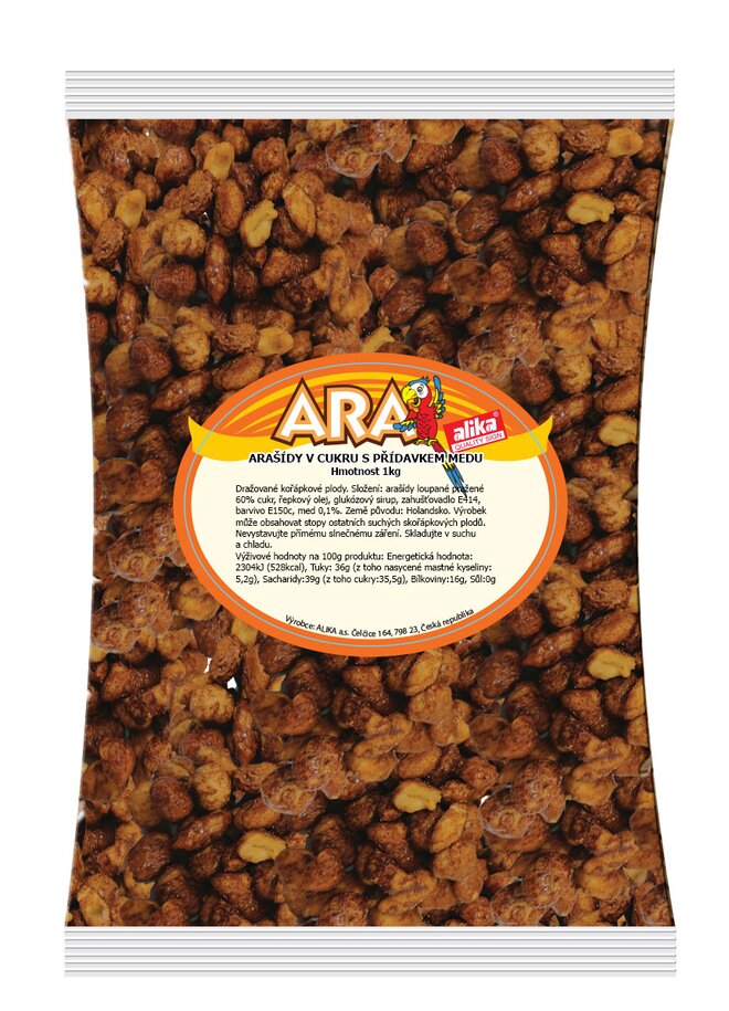Arašídy v medu, 1000 g