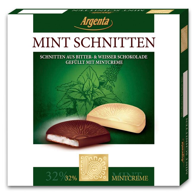 Argenta mátové řezy v čokoládě, 95 g