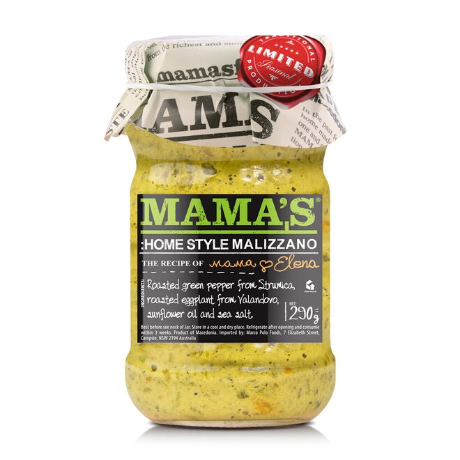 Zelený ajvar Malizzano – jemný (290 g)