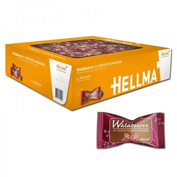 Hellma lesní plody v mléčné čokoládě - 380 ks